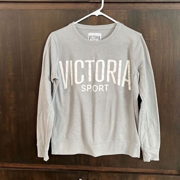 Victorias Secret Sport Gray Crew Neck Sweatshirt Small - Picture 1 of 3
